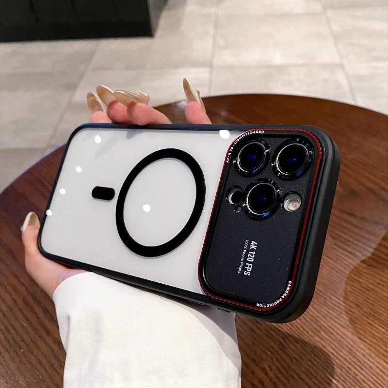 Large Window Magnetic Phone Case For iPhone