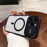Large Window Magnetic Phone Case For iPhone