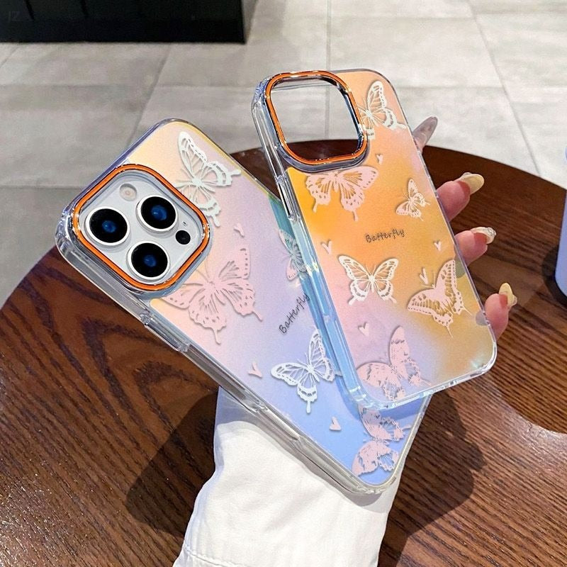 Gradient Butterfly Phone Case For iPhone