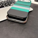 Striped Magnetic Phone Case For iPhone