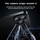 Luxury Carbon Fiber Texture Plating Case for iPhone