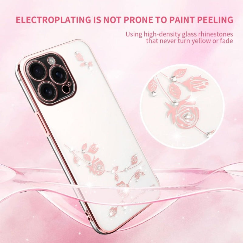 Flower Transparent Phone Case For iPhone
