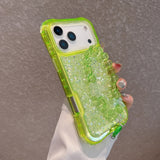 3-in-1 Glitter Epoxy Resin Bracelet Phone Case For iPhone