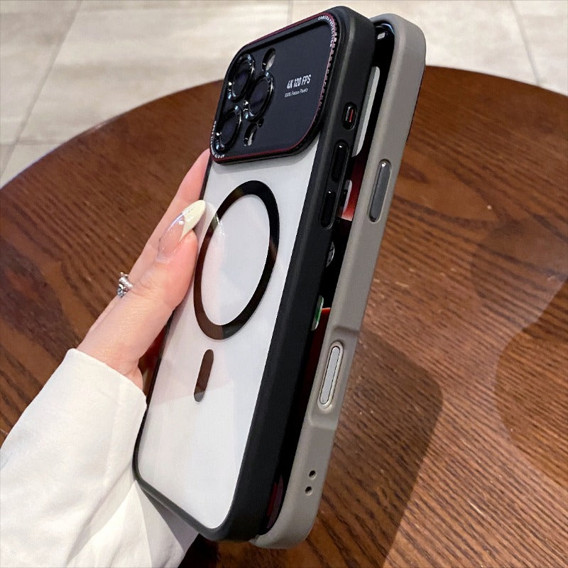 Large Window Magnetic Phone Case For iPhone