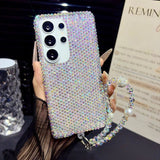 Solid Color Full Rhinestone Phone Case For Samsung