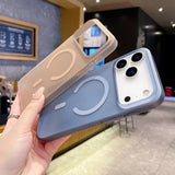 Ultra-Thin Matte Clear Magnetic Case For iPhone