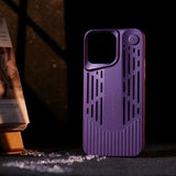 Vertical Stripe Hollow Phone Case For iPhone
