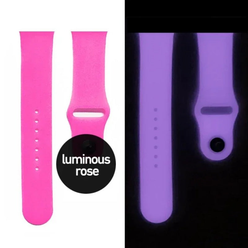 Silicone Glow Luminous Band Straps For Apple Watch iwatch SE 345678