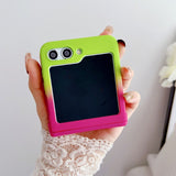 Two-tone Skin-feel Phone Case For Samsung Z FLIP 7 6 5 4 3