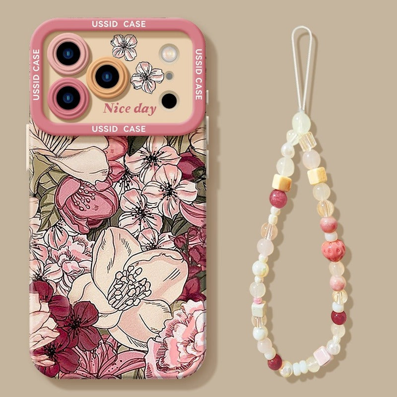 Oil Painting Flower Phone Case For iPhone