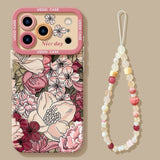 Oil Painting Flower Phone Case For iPhone