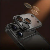 Luxury Plating Matte Hard Phone Case for iPhone 18 17 Air 16 15 14 13 ProMax Camera Lens Film Protector Frosted Shockproof Cover