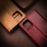 Retro Zipper Leather Card Slot Phone Case For iPhone
