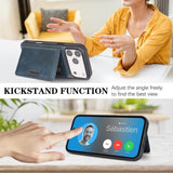 Card Holder Integrated Magnetic Phone Case For iPhone