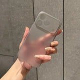 Ultra Thin Soft Matte Translucent Silicone Phone Case For iPhone