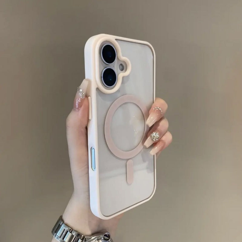 Transparent Wireless Charging Anti-fall Phone Case For iPhone