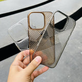 Non-yellowing 3D Pattern Transparent Phone Case For iPhone