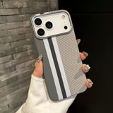Striped Magnetic Phone Case For iPhone