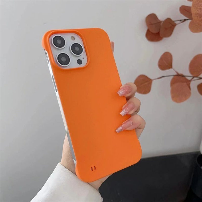 Half-covered Frameless Phone Case For iPhone