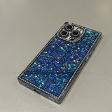 Glitter Lens Film Phone Case For iPhone