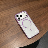 Thin Magnetic Transparent Phone Case For iPhone