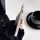 Oil Painting Flower Magnetic Phone Case For iPhone