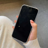Glitter Three-dimensional Leather Flower Phone Case For iPhone