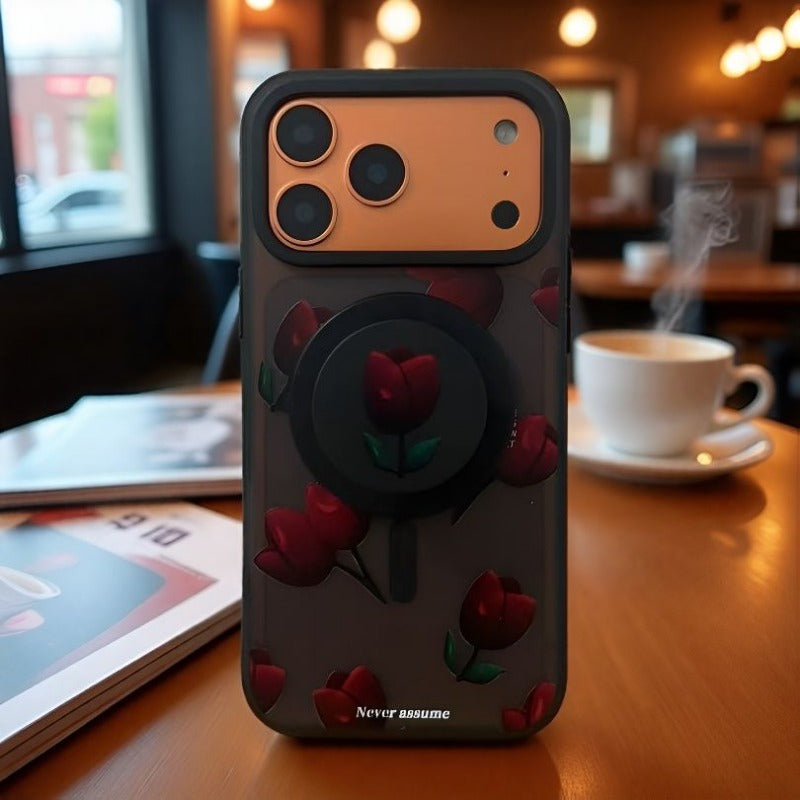 Magnetic Bracket Anti-fall Mobile Phone Case For iPhone
