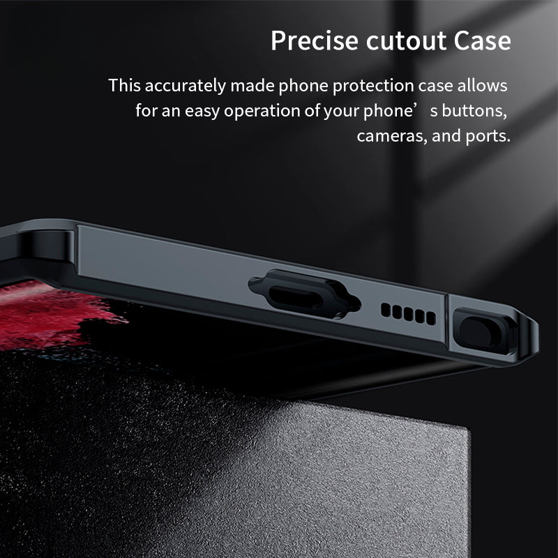 Airbag Shockproof PC&TPU Back Clear Phone Case For Samsung