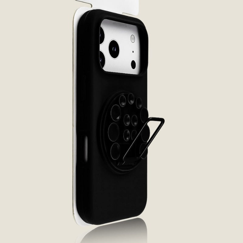 Suction Cup Bracket Silicone Phone Case For iPhone