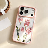 Tulip-shaped Transparent Phone Case For iPhone