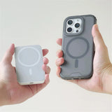 3 IN 1 Translucent Armor Wireless Charge Cases For iPhone