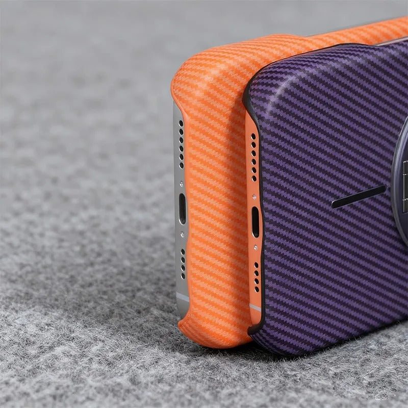 Carbon Fiber Pattern Magnetic Case For Samsung