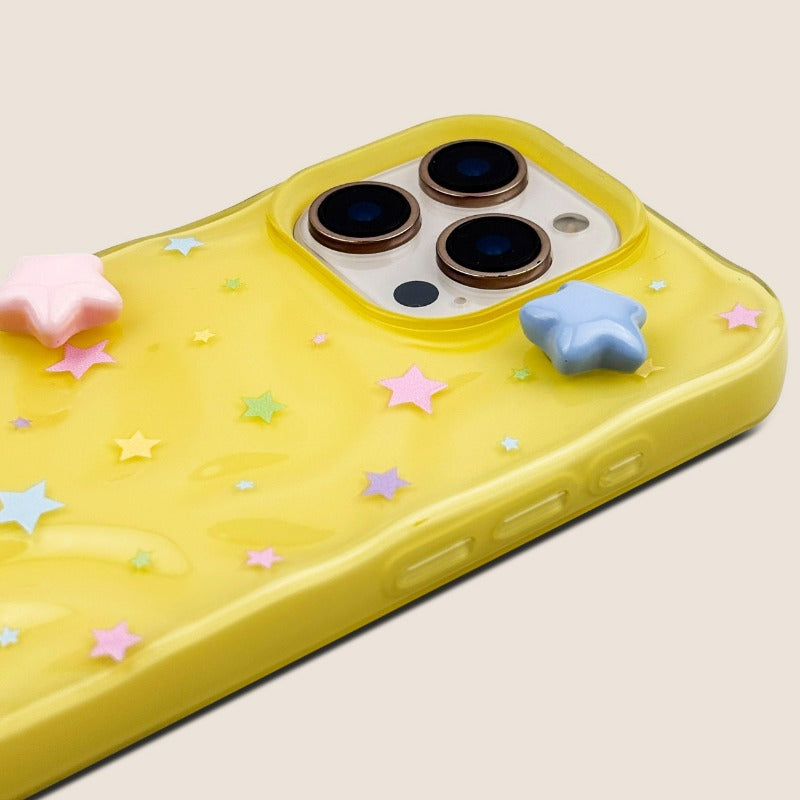 3D Star Pleated Phone Case For iPhone
