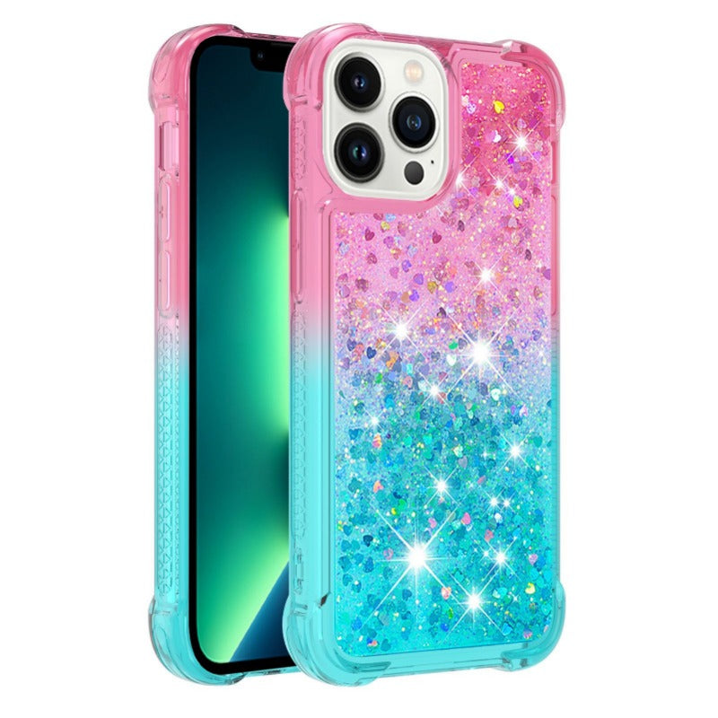 Gradient Quicksand Phone Case For iPhone