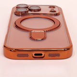 Transparent Stand Soft Phone Case For iPhone