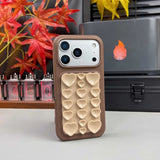 Color-blocked Suction Cup Liquid Silicone Phone Case For iPhone