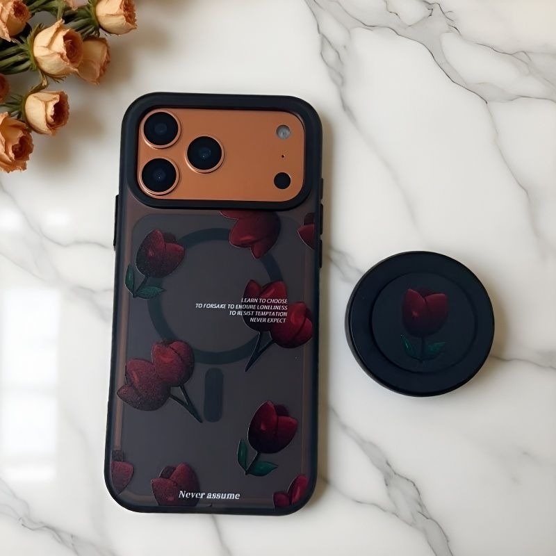 Magnetic Bracket Anti-fall Mobile Phone Case For iPhone