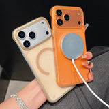 Ultra Thin Frameless Phone Case For iPhone Magnetic Matte Protection Cover