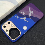 Striped Magnetic Phone Case For iPhone
