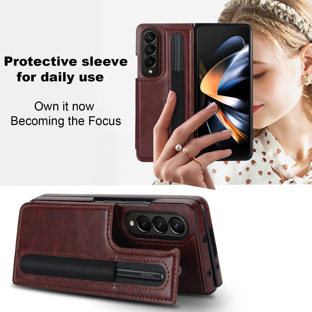 Leather Phone Case For Samsung Galaxy Z Fold