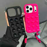 Silicone Suction Cup Soft Phone Case For iPhone