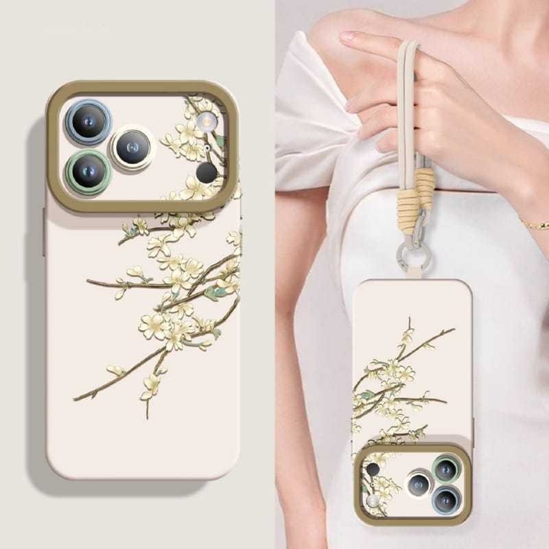 Branch Lanyard Phone Case For iPhone