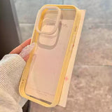 Simple Transparent Back Panel Phone Case For iPhone