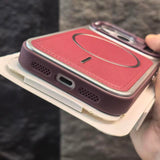 Large Window Magnetic Phone Case For iPhone
