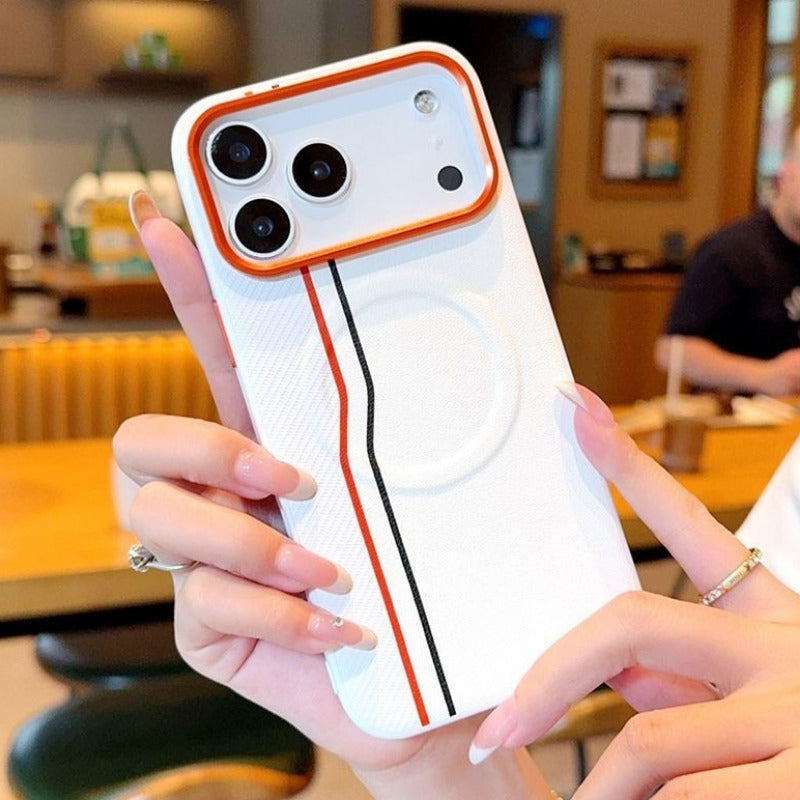 Magnetic Color-blocking Phone Case For iPhone