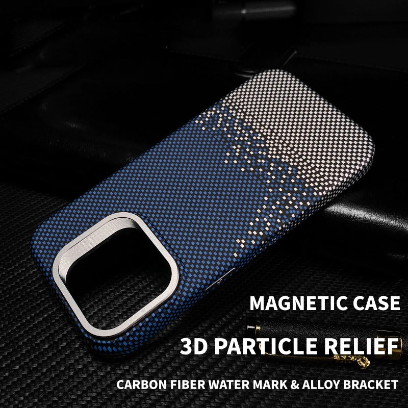 Luxury Matte Carbon Magnetic Slim Case For iPhone