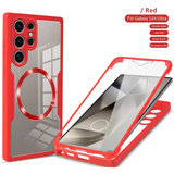 360 Full Body Clear Magnetic Phone Case For Samsung