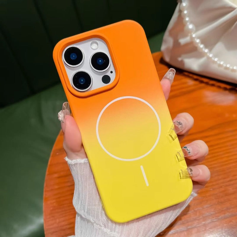 Two-color Gradient Magnetic Phone Case For iPhone