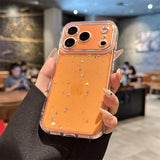 Bling Glitter Star Transparent Phone Case For iPhone